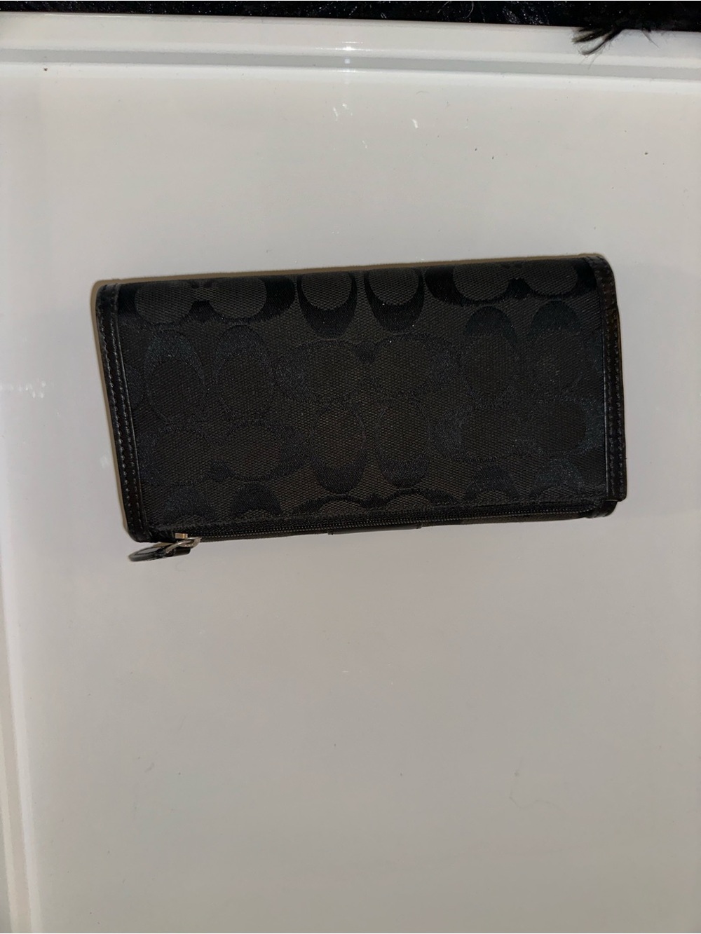 Coach Black and Gray Textured Tote - Picture 7 of 7